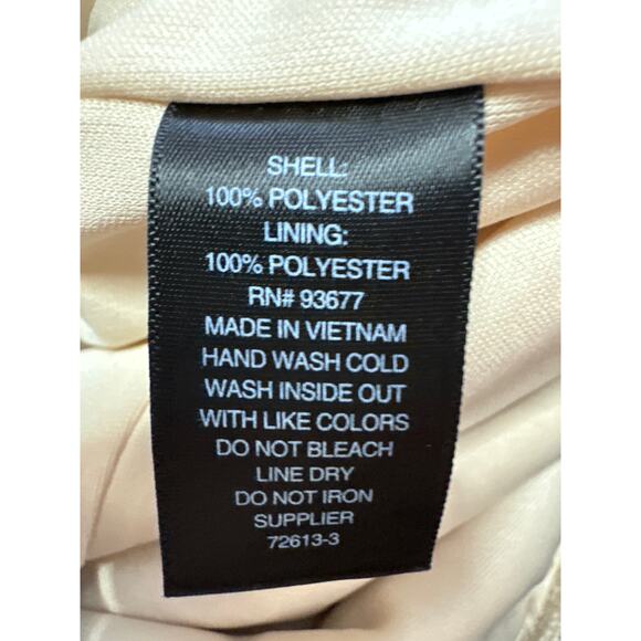 Worthington Woman 0X (XL) Gold Sequin Below Knee Skirt W Black Elastic Waistband - Picture 5 of 6